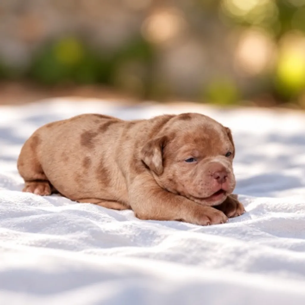 chien choco merle bully 